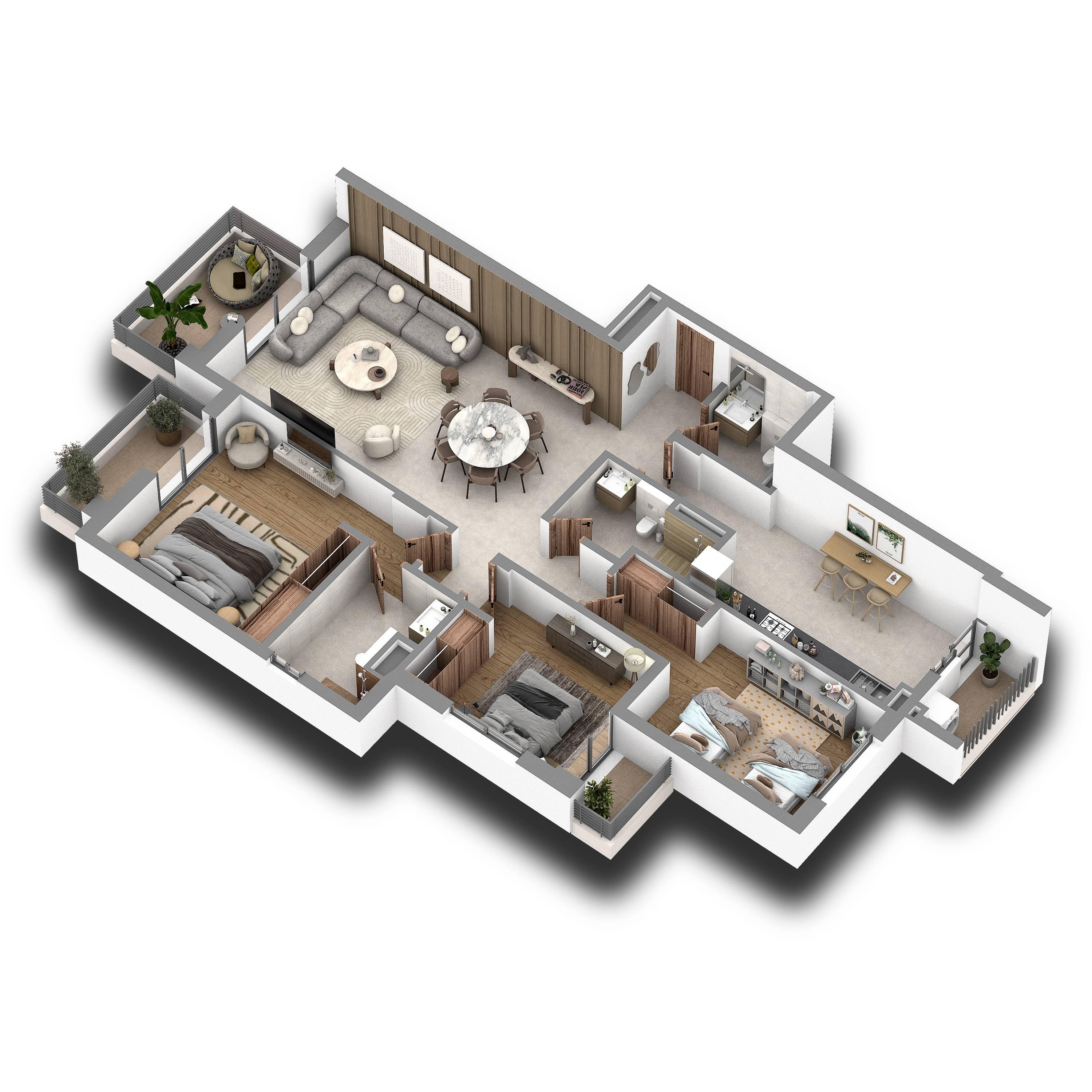 Appartement 3 Chambres
